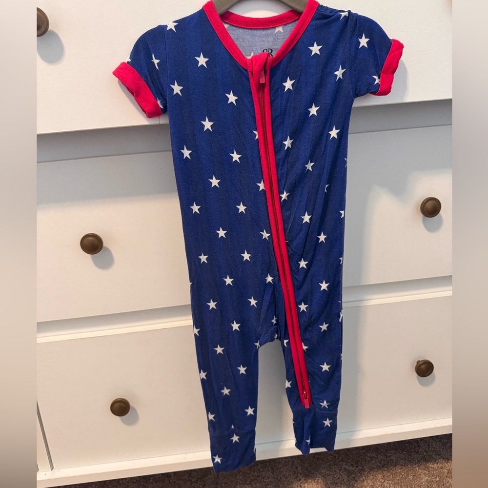 Blue Starry Kids Footie by [Brand]